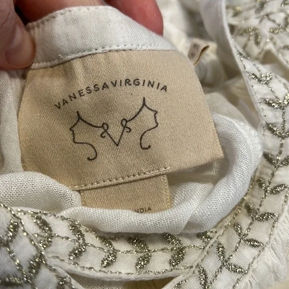 Anthropologie - Vanessa Virginia, cutwork gauze tank - Picture 10 of 14